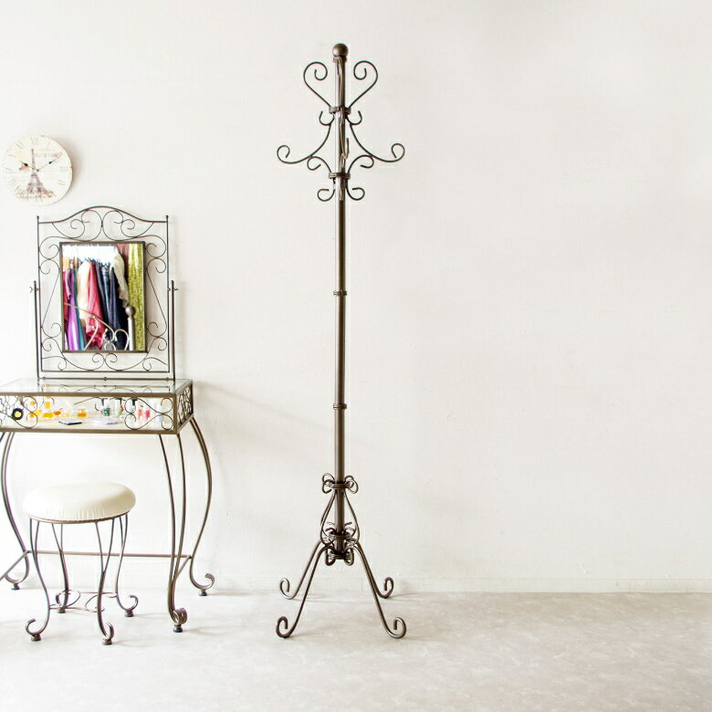 【メーカー直送】【代引不可】【日時指定不可】【北海道・沖縄・離島不可】宮武製作所 Celestia(セレスティア) ポールハンガー ロートアイアンデザイン 高さ...