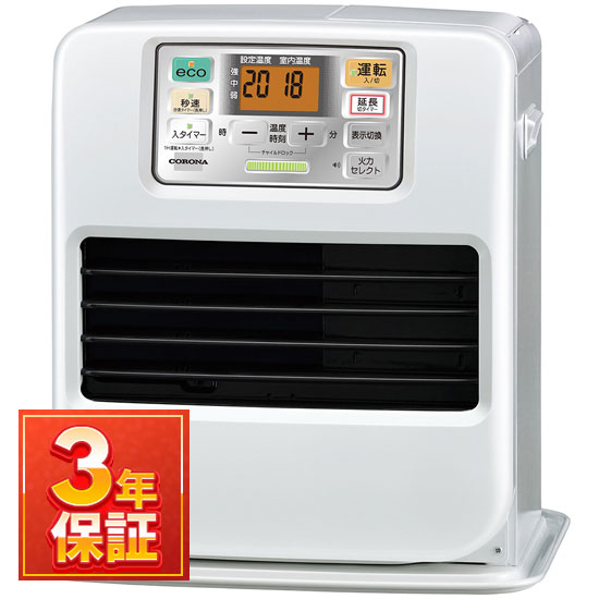 【3/1はエントリーでP4倍＆最大2000円クーポン開催】お取り寄せ CORONA コロナ SRタイプ 石油ファンヒーター パールホワイト リモコン付 主に9畳用 FH-SR3324Y-W【北海道・沖縄・離島配送不可】【KK9N0D18P】
