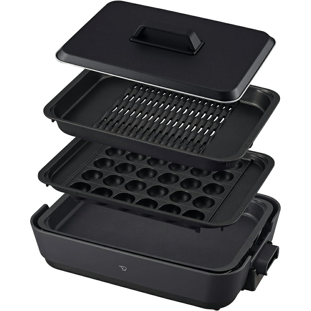 【10/5はエントリーで当店最大P6倍！】ZOJIRUSHI 象印 やきやき ホットプレート チャコール プレート3枚 EA-HA30-HZ【北海道・沖縄・離島配送不可】【KK9N0D18P】