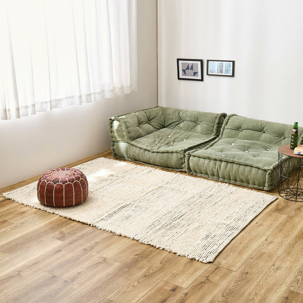 6帖用（261 cm×352 cm） - 【5/25はエントリーで当店最大P5倍！】【メーカー直送】【代引不可】【北海道・沖縄・離島不可】萩原 チンディ インド綿ラグマット 約120×180cm 270097703【KK9N0D18P】