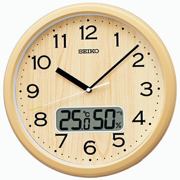 乐天商城 - 【5/15はエントリーで当店最大P6倍！】お取り寄せ SEIKO セイコー 掛時計 温度・湿度表示 電波クロック KX273B【北海道・沖縄・離島配送不可】