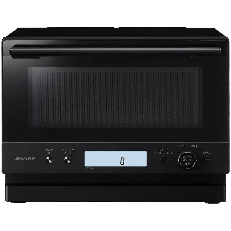 【3/20はエントリーで当店最大P5倍！】SHARP シャープ PLAINLY オーブンレンジ ブラック 23L 1段調理 RE-WF236-B【北海道・沖縄・離島配送不可】