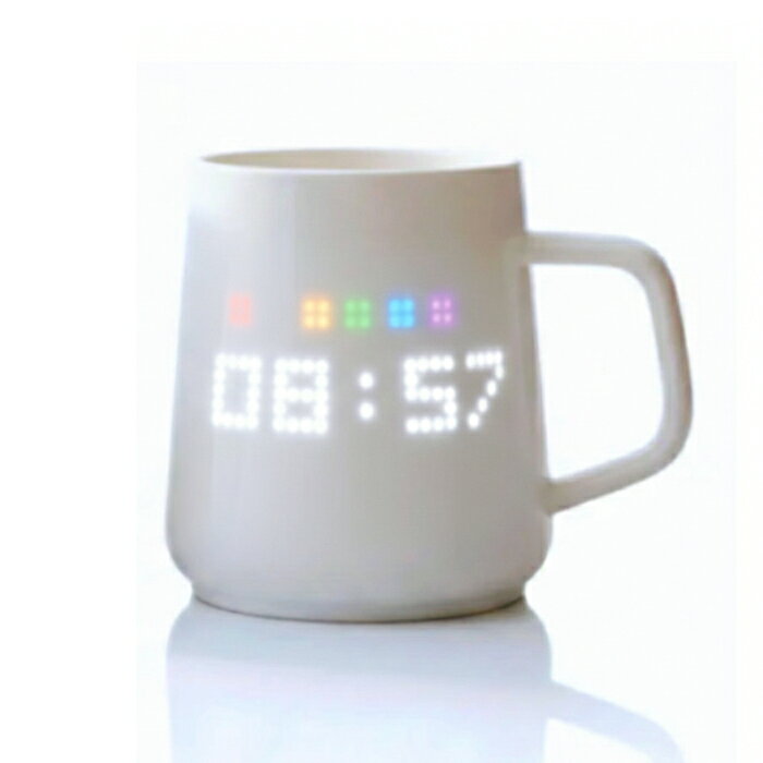 STUDIOFAVOR PixelMug(ピクセルマグ) スマートマグ マグカップ 右取っ手 スマホ連動 共有無制限 飲み物温度 天気・ゲーム PixelMug-P1-R