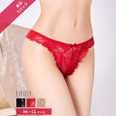 【7/19再販】シアーフルーロンレースTバックショーツ単品