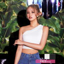 キャミソール カップ付き フリル リブ ワンショルダー キャミソール ブラトップ パッド付き ブラジャー ブラトップ インナー ランジェリー トップス 下着 肌着 単品 レディース 大人 女性