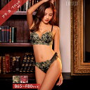 【4/5再販】ゴージャスローズフリルブラジャー&Tバックショーツ