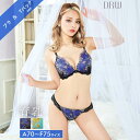 【2/28再販】ブライトシアーリッチローズ育乳脇高ブラジャー&バック透けTバックショーツ