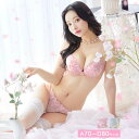 ブラジャー ショーツ セット フェミニン ミルキー フラワー ブラジャー & バック透け フルバック ショーツ 下着 レディース セット ランジェリー セクシー ランジェリー ブラ セット ブラ ショーツ セット 上下セット drw セクシー 下着 【11/23再販】(4)