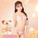 【4/16再販】ドルチェペールフラワー育乳脇高ブラジャー&フルバックショーツ(4)