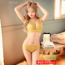 【1/20新作】アースレーシィブルームブラジャー&バック透けフルバックショーツ