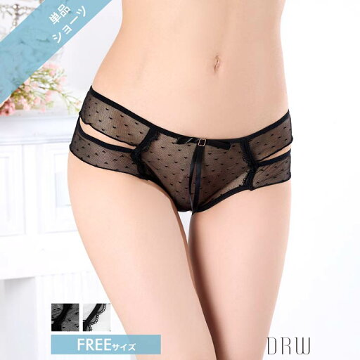【4/16新作】カットシアーハートドットフルバックショーツ単品 【4/16新作】カットシアーハートドットフルバックショーツ単品