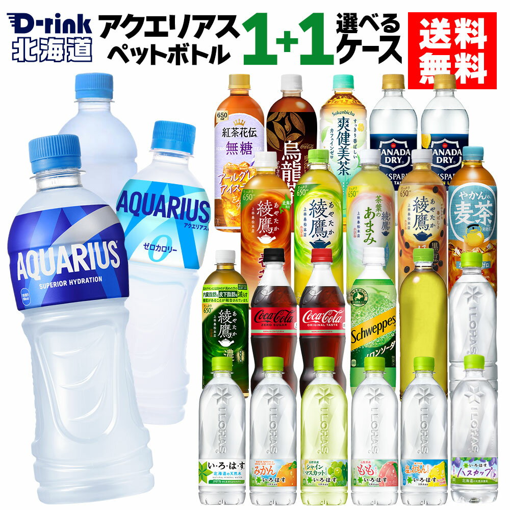 【1,000円OFFクーポン対象 10/17 9:59まで】アクエリアス コカコーラ 選べる よりどり コカコーラ ゼロ 綾鷹 アクエリアス やかんの麦茶 爽健美茶 540ml 500ml 525ml 600ml 650ml ペットボトル 24本入り×2ケース【送料無料】のサムネイル