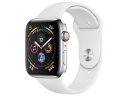 Apple Watch Series 5 GPS + Cellularモデル 44mm ★アップル / APPLE Apple Watch Series 4 GPS+Cellularモデル 44mm MTX02J/A [ステンレススチールケース/ホワイトスポーツバンド]