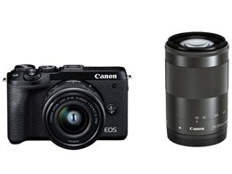 ★キヤノン / CANON EOS M6 Mark II ダブルズームキット [ブラック] 【デジタル一眼カメラ】【送料無料】