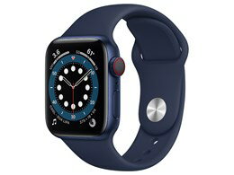 ★アップル / APPLE Apple Watch Series 6 GPS+Cellularモデル 40mm M06Q3J/A [ディープネイビースポーツバンド]【送料無料】