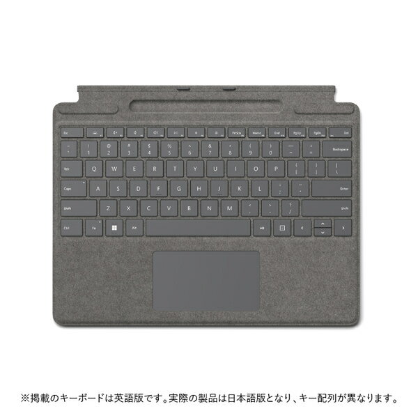 ★Microsoft / マイクロソフト Surface Pro Signature キーボード 8XA-00079 [プラチナ] 【タブレットケ..