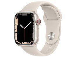 ★アップル / APPLE Apple Watch Series 7 GPS+Cellularモデル 41mm MKHR3J/A [スターライトスポーツバンド]【送料無料】