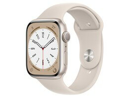 ★アップル / APPLE Apple Watch Series 8 GPSモデル 45mm MNP23J/A [スターライトスポーツバンド]【送料無料】
