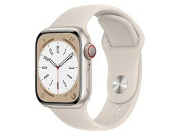 ★アップル / APPLE Apple Watch Series 8 GPS+Cellularモデル 41mm MNHY3J/A [スターライトスポーツバンド]【送料無料】