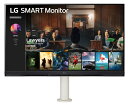 ★LGエレクトロニクス 高さ調整対応アーム式エルゴノミックスタンド 4K(3840×2160) SMART Monitor 32SQ780S-W 31.5インチ ホワイト