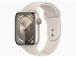 ★アップル / APPLE Apple Watch Series 9 GPS+Cellularモデル 45mm MRM83J/A [スターライトスポーツバンド S/M]