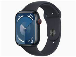 ★アップル / APPLE Apple Watch Series 9 GPS+Cellularモデル 45mm MRMC3J/A [ミッドナイトスポーツバンド S/M]【送料無料】
