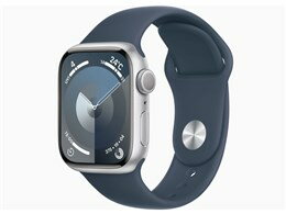 ★アップル / APPLE Apple Watch Series 9 GPSモデル 41mm MR903J/A [シルバー/ストームブルースポーツバンド S/M]【送料無料】
