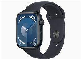 애플 / APPLE Apple Watch Series 9 GPS 모델 45mm MR993J / A [미드 나이트 스포츠 밴드 S / M] [스마트 워치 웨어러블 단말기] [무료 배송]