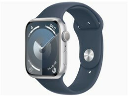 ★アップル / APPLE Apple Watch Series 9 GPSモデル 45mm MR9E3J/A [シルバー/ストームブルースポーツバンド M/L]【スマートウォッチ・ウェアラブル端末】【送料無料】