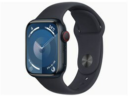 ★アップル / APPLE Apple Watch Series 9 GPS+Cellularモデル 41mm MRHR3J/A [ミッドナイトスポーツバンド S/M]【送料無料】