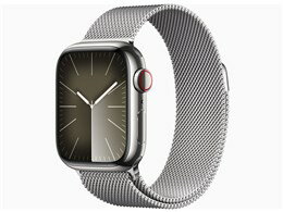 ★アップル / APPLE Apple Watch Series 9 GPS+Cellularモデル 41mm MRJ43J/A [シルバーミラネーゼループ]【送料無料】