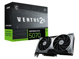 ★MSI GeForce RTX 5070 12G VENTUS 2X OC [PCIExp 12GB]【グラフィックボード・ビデオカード】【送料無..