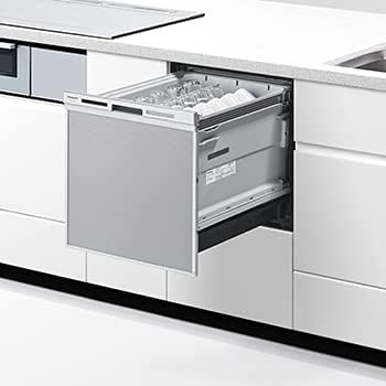 Rakuten - ★Panasonic / パナソニック ビルトイン食器洗い乾燥機 ミドルタイプ 5人分 40L ストリーム除菌洗浄搭載 NP-45MS9S シルバー【食器洗い機】【送料無料】