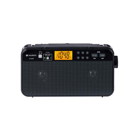 ディーライズ楽天市場店の★東芝 AUREX AX-SHR70(K) ブラック 声くっきり機能とLEDライト搭載 高音質ステレオホームラジオ【ラジオ】【送料無料】｜アングル2