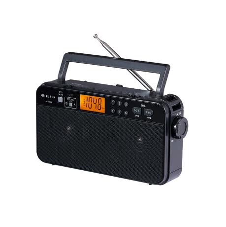 ディーライズ楽天市場店の★東芝 AUREX AX-SHR70(K) ブラック 声くっきり機能とLEDライト搭載 高音質ステレオホームラジオ【ラジオ】【送料無料】｜アングル3