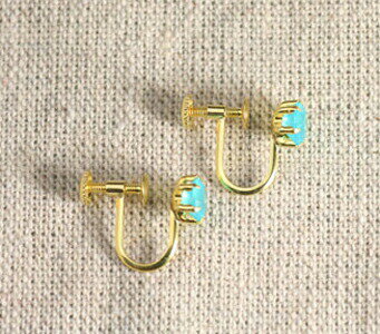 K18 K18YG K14WG ねじ式イヤリングへ変更(クリップから)(4)