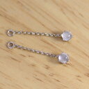 K18 K18YG K18PG K14WG ホワイトムーンストーン 3ミリ ラウンド カボッション チャーム