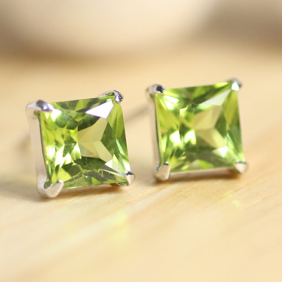 変色しにくいシルバー925ペリドッ...