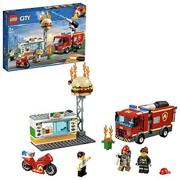 レゴ(LEGO) シティ ハンバーガーショップの火事 60214 ブロック おもちゃ ブロック おもちゃ 男の子 車