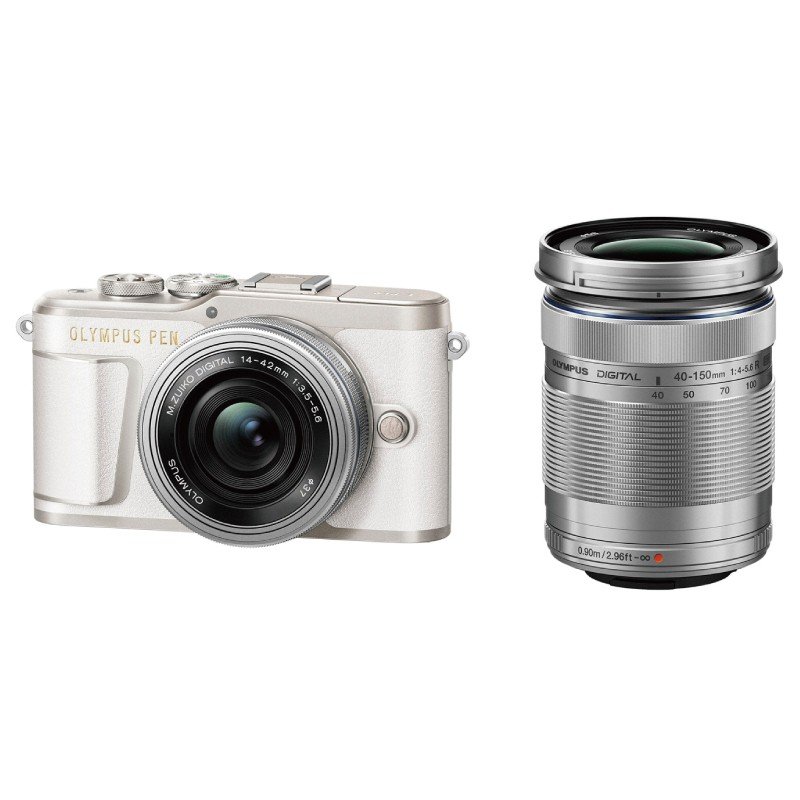 ◆最大3000円CP＋P3倍！！6/15◆OLYMPUS ミラーレス一眼 PEN E-PL9 ダブルズームキット ホワイト 新生活【転送不可】