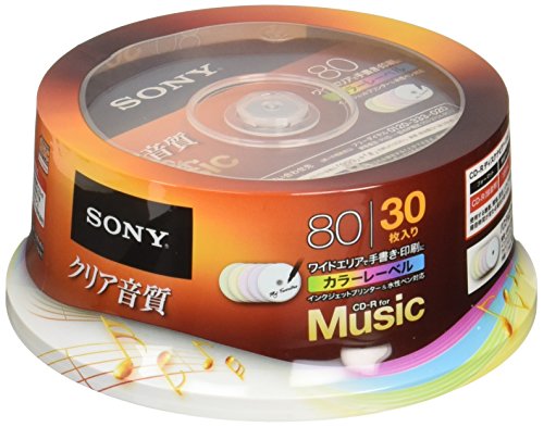 SONY CD-R オーディオ 30枚パック 30CRM80HPXP