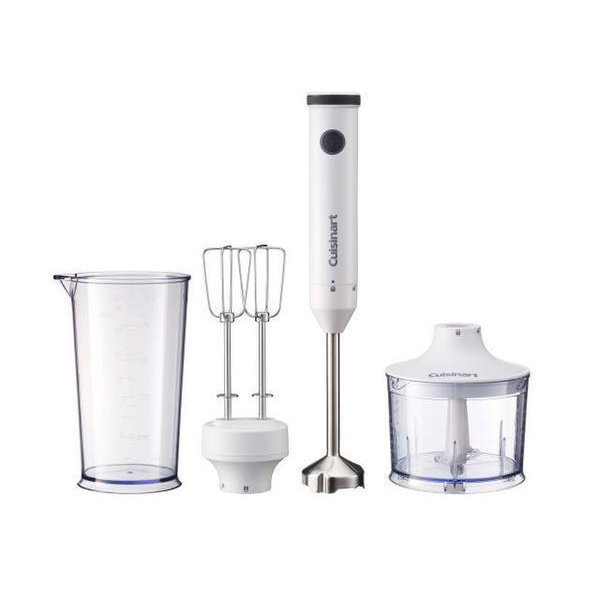 ◆最大3000円CP＋P3倍！！6/5◆クイジナート Cuisinartスリム＆ライト マルチハンドブレンダー HB-502WJ（W） ミキサー 下ごしらえ 時短 つぶす 混ぜる 切る 刻む 泡だて器 フードプロセッサー 多機能 ギフト 結婚祝い 子育て おしゃれ 料理 新生活