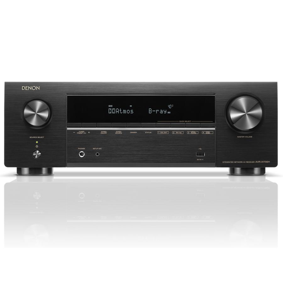 【5/10限定★P最大6倍 最大5000円OFFクーポン】DENON デノン AVR-X1700H-K ブラック AVサウンドレシーバー ハイレゾ対応 AVアンプ 7.2ch