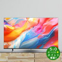 Hisense ハイセンス 65A6K 4K液晶テレビ 65V型 YouTube/Bluetooth対応 直下型LEDバックライト【転送不可】