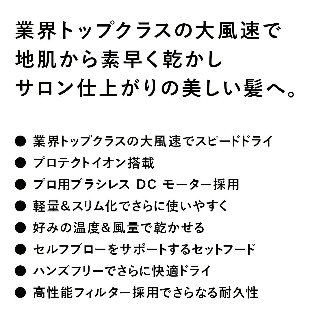プロフェッショナル プロテクトイオン ヘアドライヤー NIB500B サムネイル2