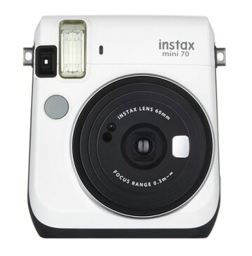FUJIFILM インスタントカメラ チェキ instax mini70 ホワイト INS MINI 70 WHITE