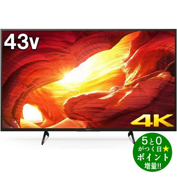 【5/20限定★P最大6倍+最大5000円OFFクーポン】SONY ソニー BRAVIA KJ-43X8000H LED液晶テレビ 43V型 4Kチューナー内蔵 YouTube対応