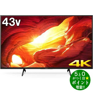 4/20P6+5000OFFݥSONY ˡ BRAVIA KJ-43X8000H LEDվƥ 43V 4K塼ʡ¢ YouTubeб