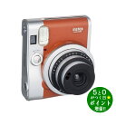 【5/10限定★P最大6倍+最大5000円OFFクーポン】FUJIFILM 富士フイルム INSTAX MINI 90 ネオクラシック ブラウン インスタントカメラ チェキ