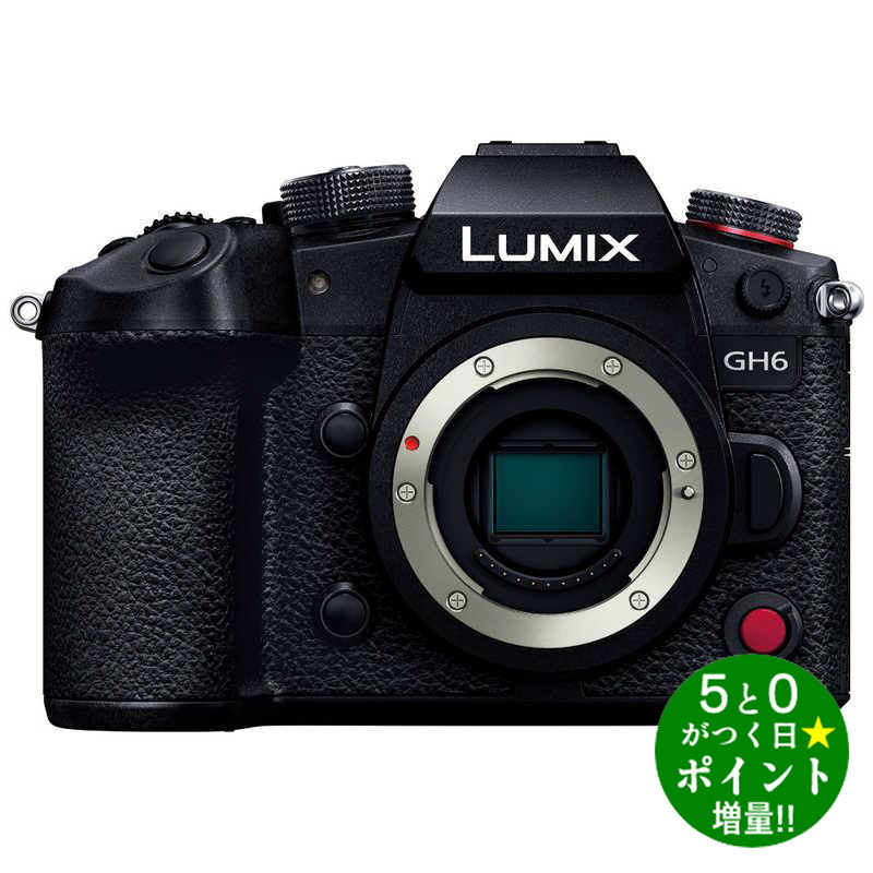 【5/25限定★P最大6倍+最大5000円OFFクーポン】Panasonic パナソニック LUMIX DC-GH6-K ブラック ミラーレス一眼レフカメラ ボディ